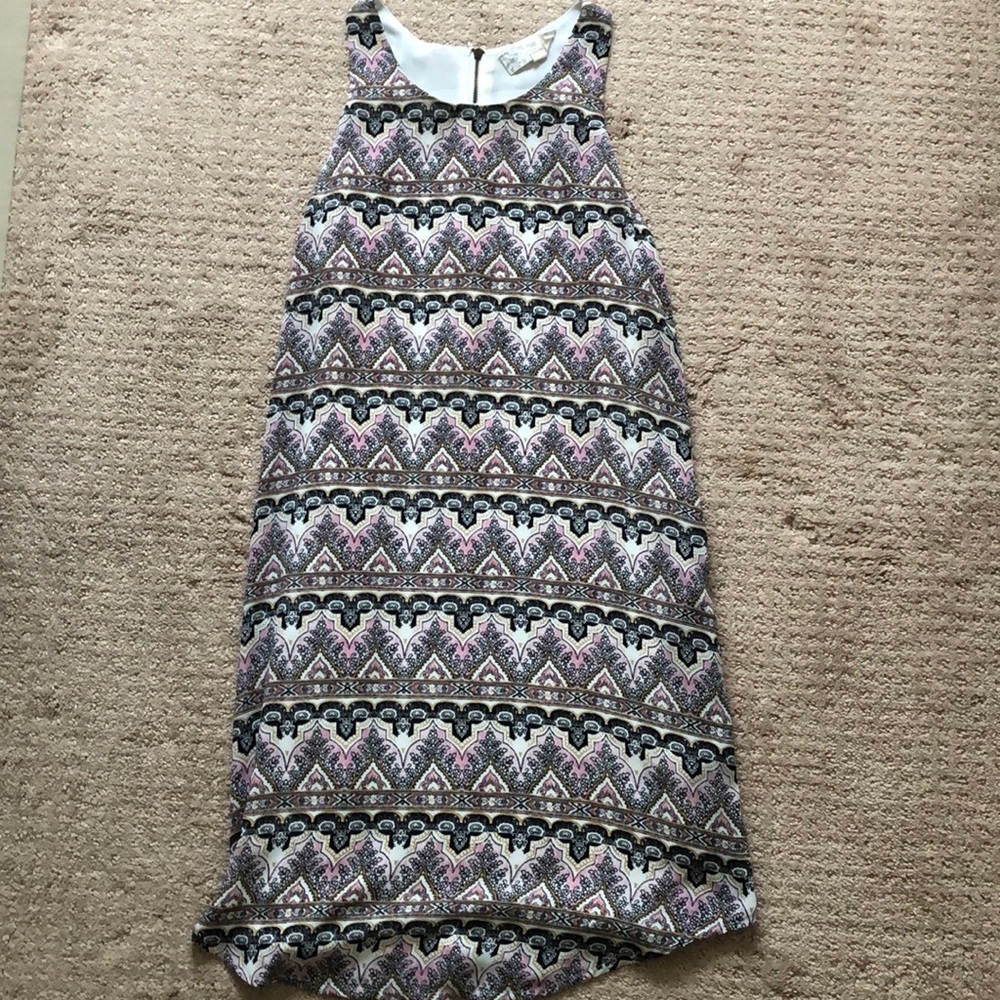Aztec pattern swing dress